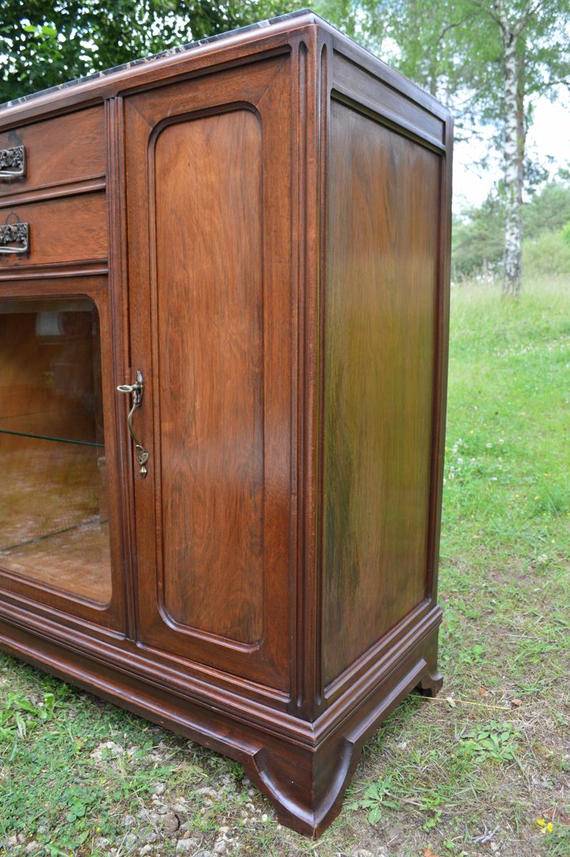 French Art Deco Mahogany Sideboard from Schoens-Froment, circa 1920 8