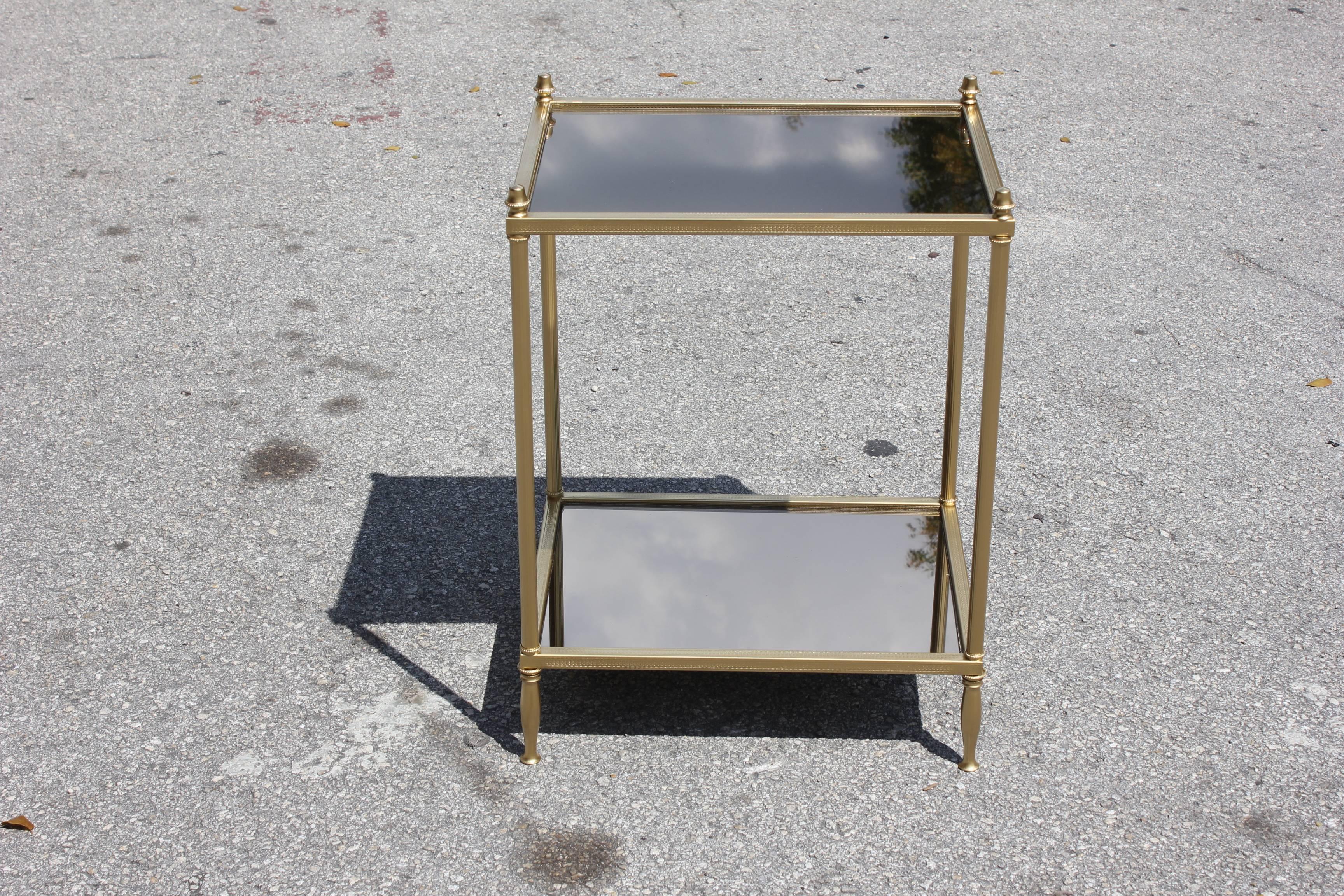 Two-Tier Bronze Accent or Side Table, circa 1940s 4