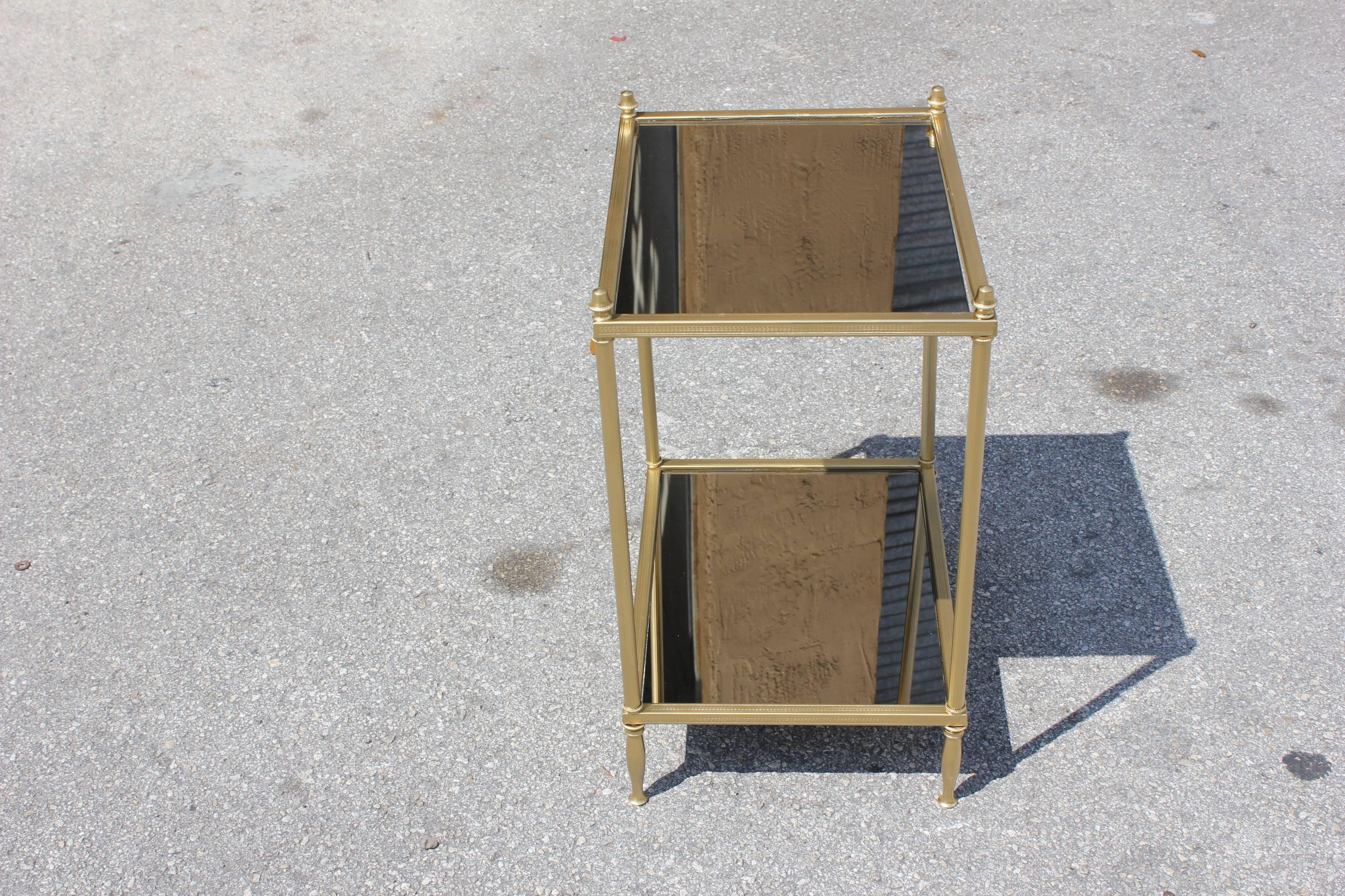 Two-Tier Bronze Accent or Side Table, circa 1940s 8