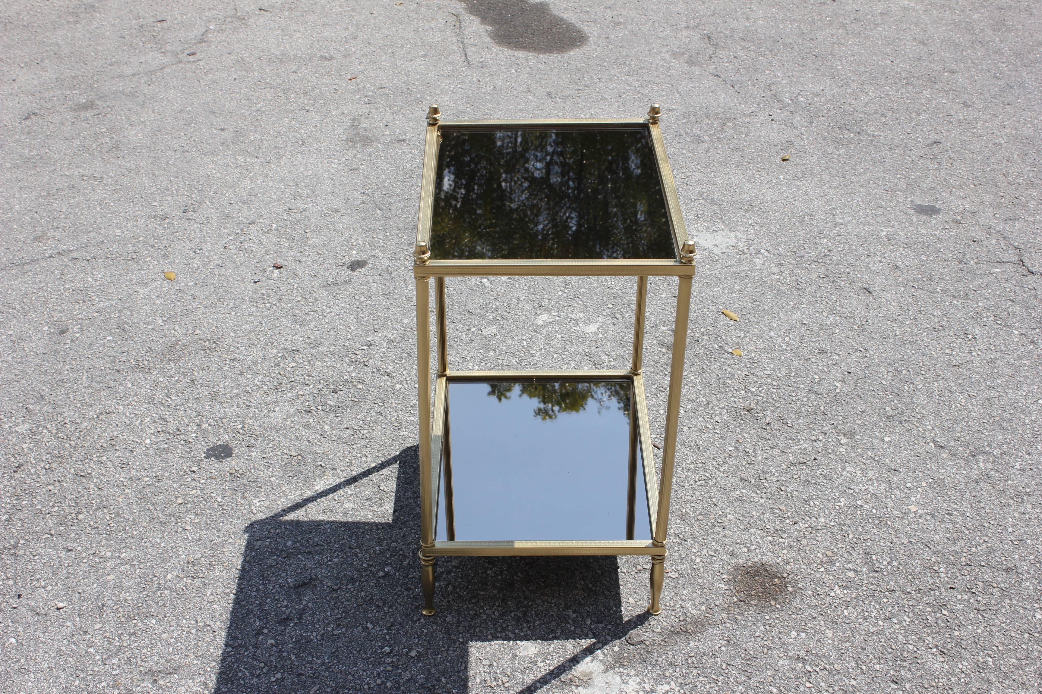 Two-Tier Bronze Accent or Side Table, circa 1940s 1