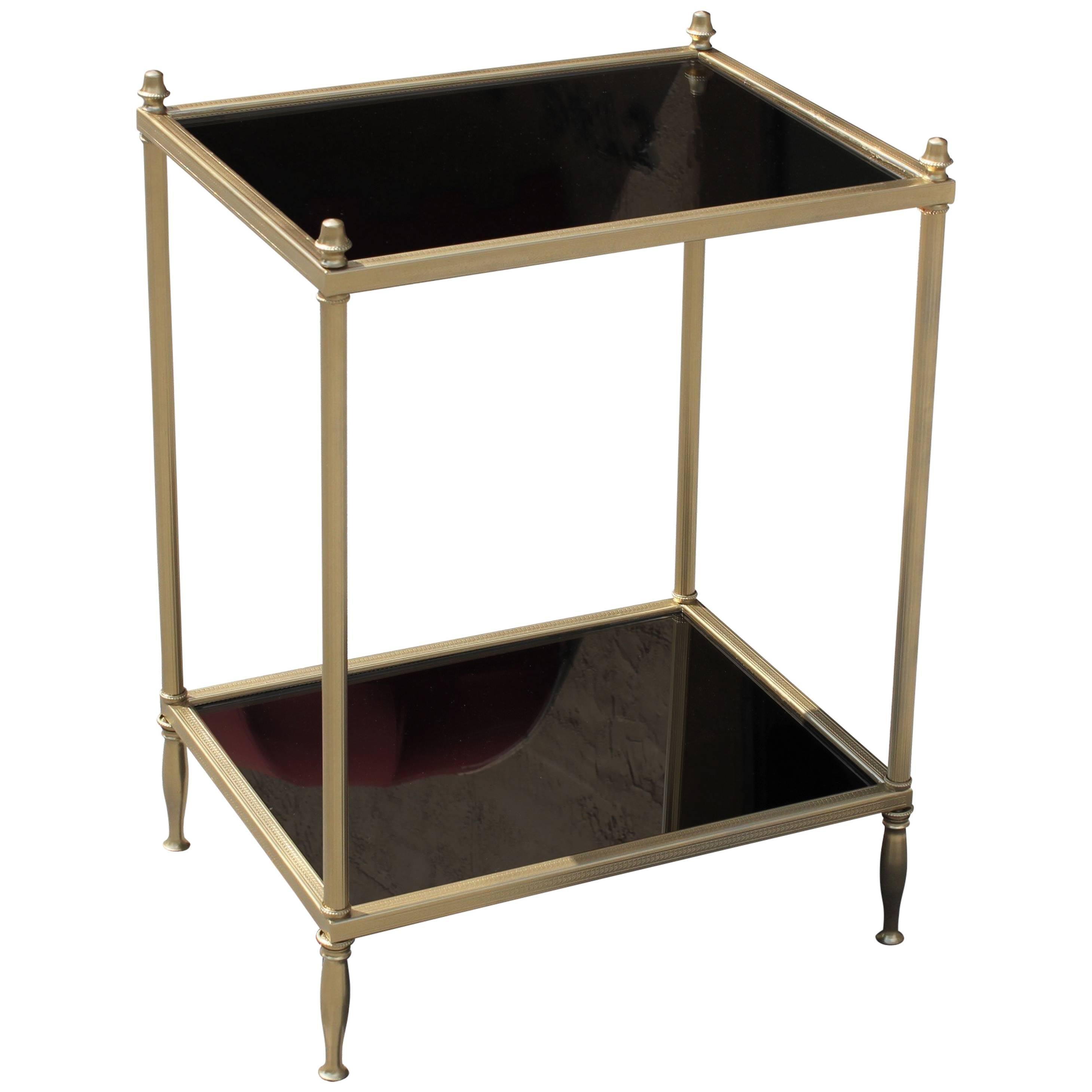 Two-Tier Bronze Accent or Side Table, circa 1940s