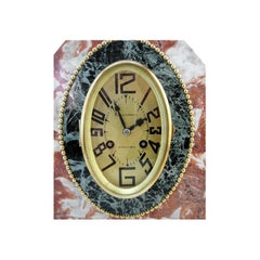 French Art Deco Mantel Clock Set, circa 1910