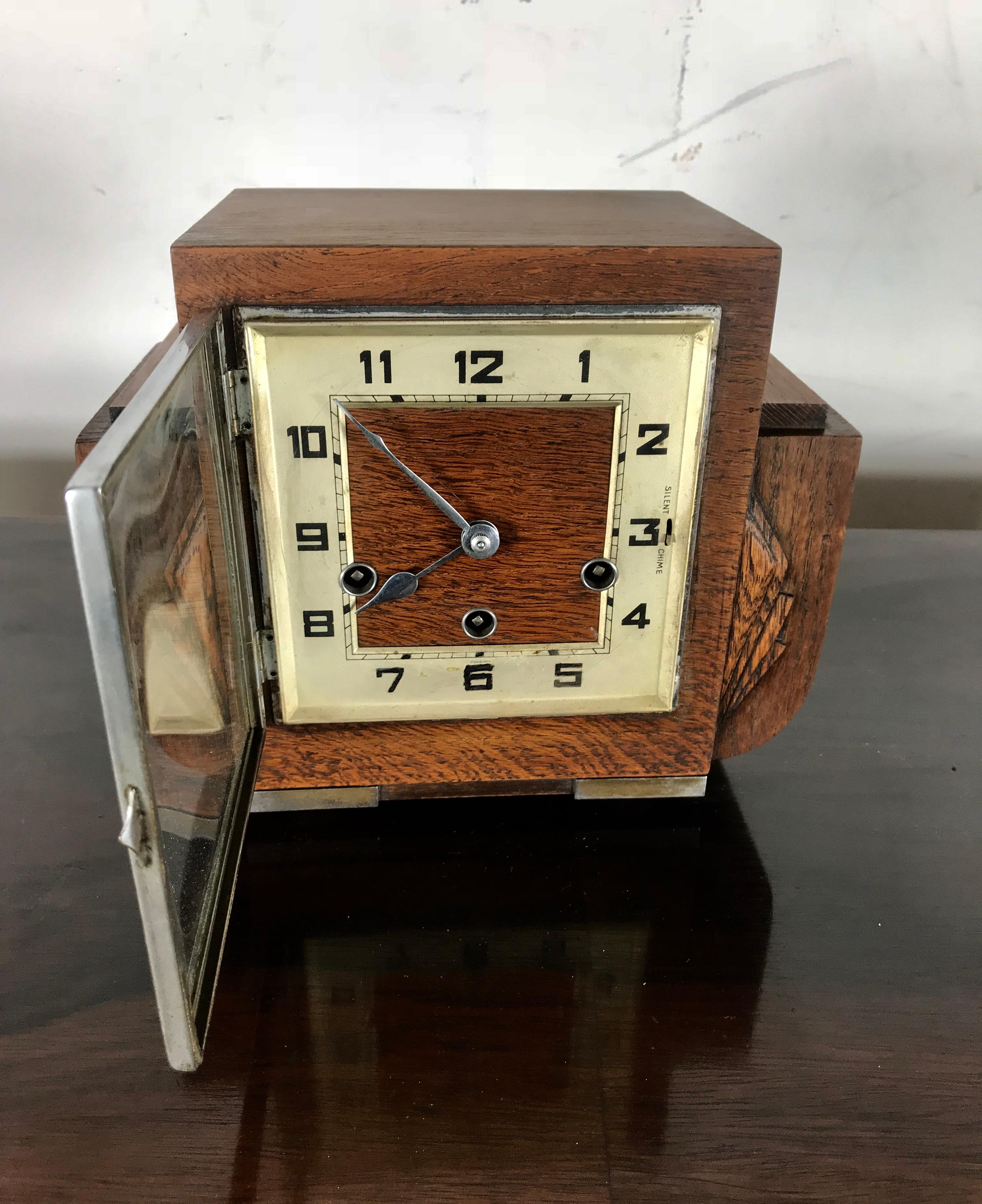 art deco mantle clocks