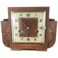 Vintage French Art Deco Mantle Clock, 1930s