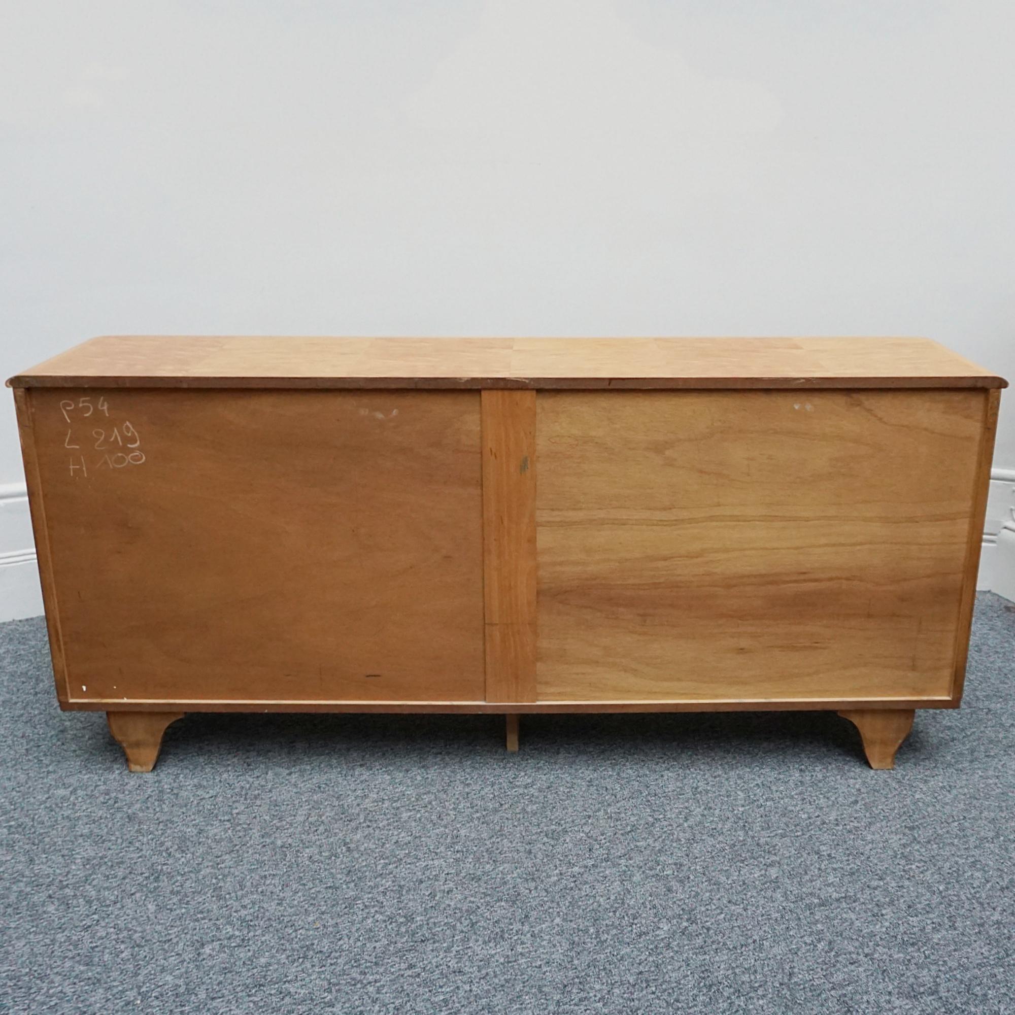 French Art Deco Maple Veneered Sideboard 8