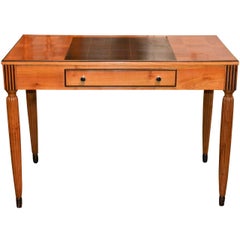 French Art Deco Maple Writing Desk