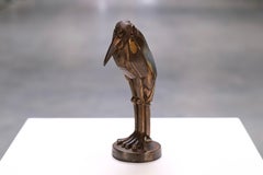 Sculpture en forme d'oiseau marabout par Max Le Verrier, années 1930, spéléologie française Art Déco