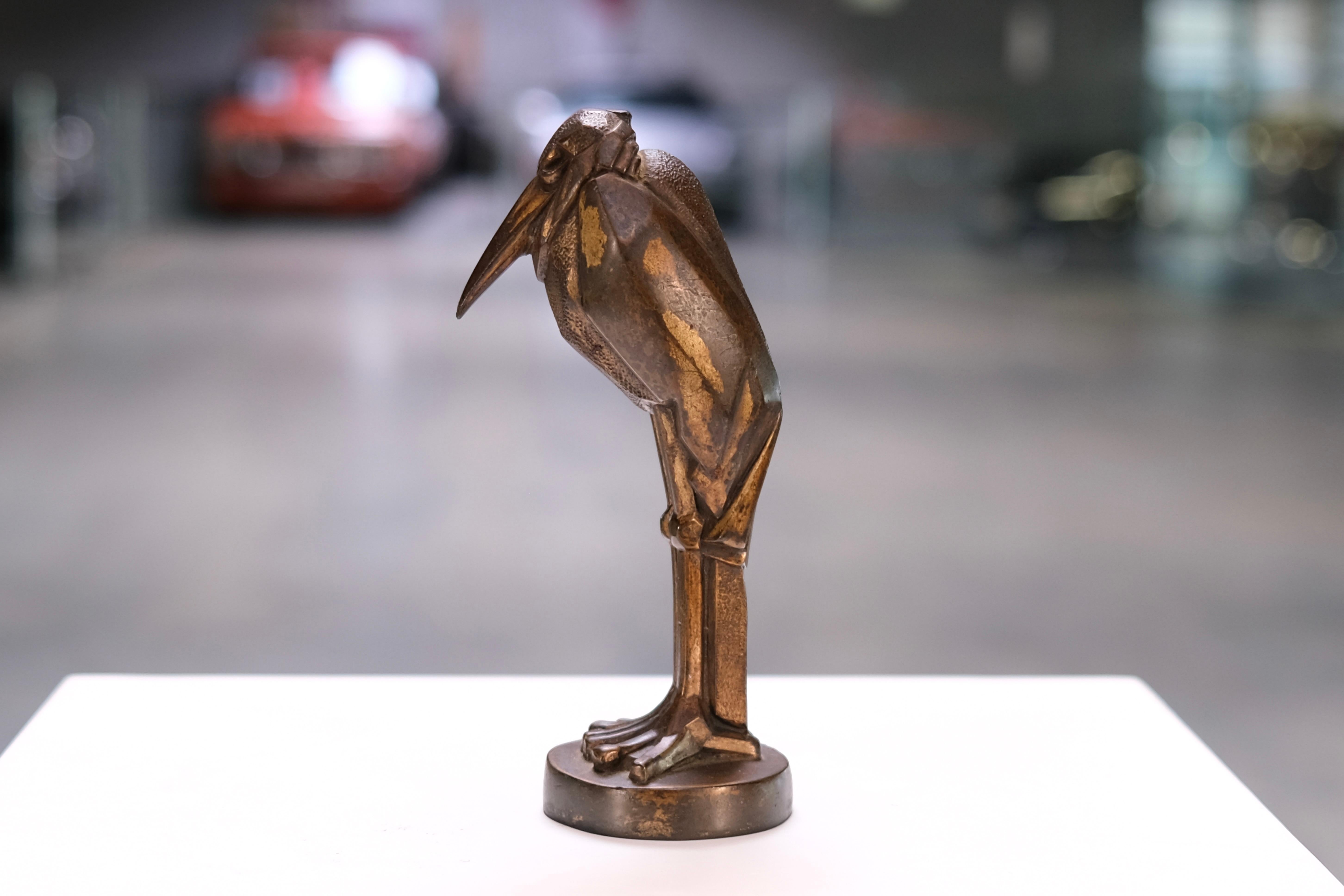 Art déco Sculpture en forme d'oiseau marabout par Max Le Verrier, années 1930, spéléologie française Art Déco en vente