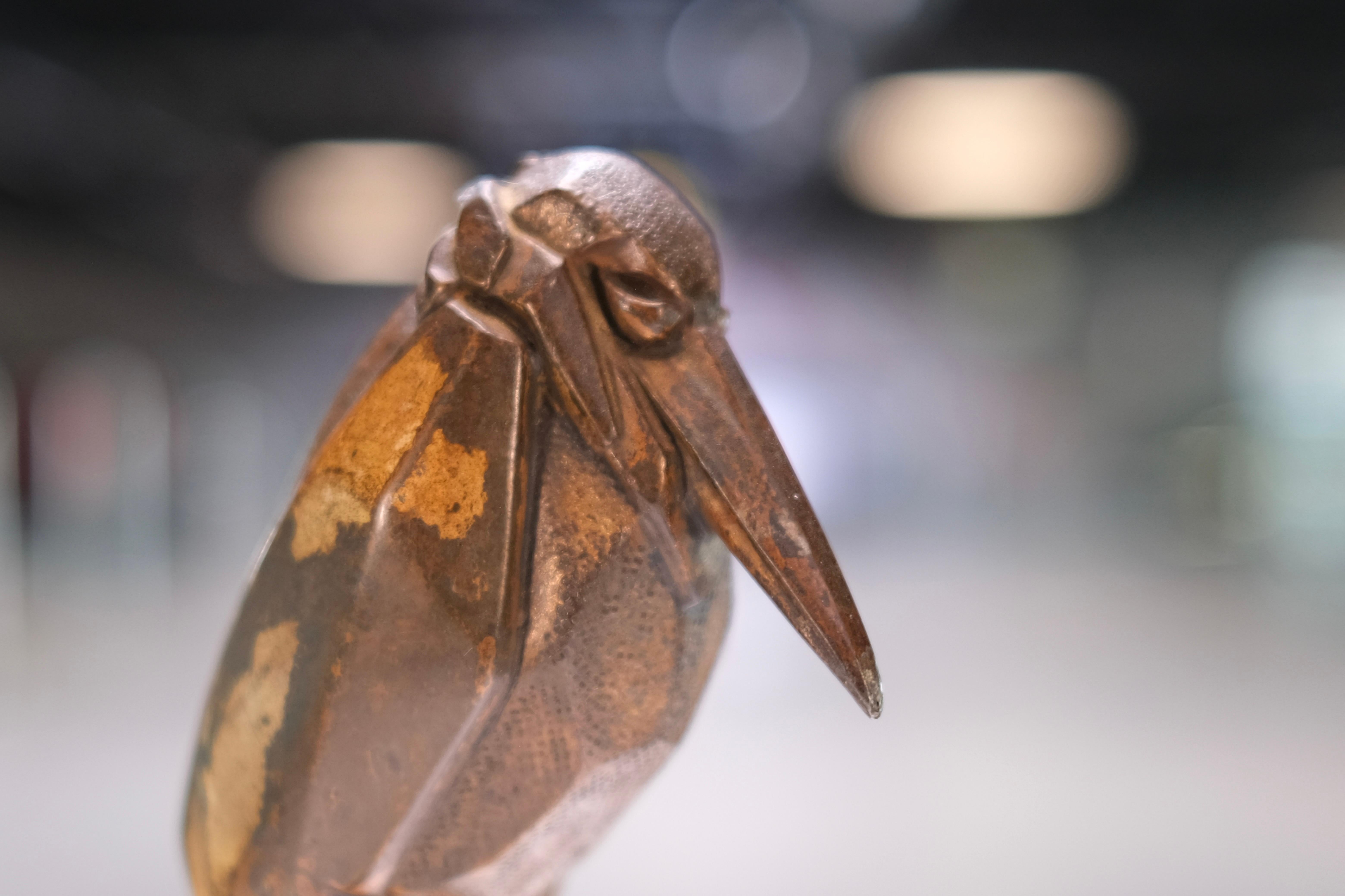 20ième siècle Sculpture en forme d'oiseau marabout par Max Le Verrier, années 1930, spéléologie française Art Déco en vente
