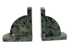 French Art Deco marble bookends, 1920