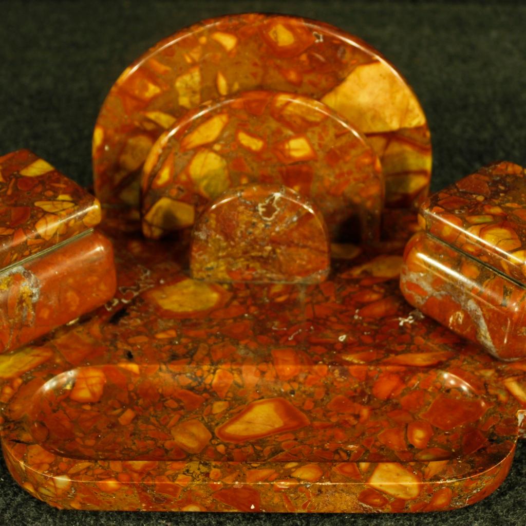 French Art Deco Marble Inkwell, 20th Century For Sale 6