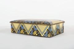 French Art Deco metal box decorated with Mercury, 1930s