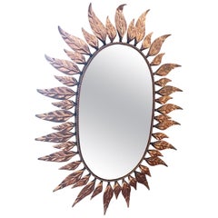 French Art Deco Midcentury Wall Mirror French Art Deco Midcentury Wall Mirror