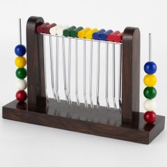 Juego de croquet en miniatura Art Déco francés Picos de cóctel, circa 1930