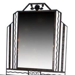French Art Deco Mirror and Console