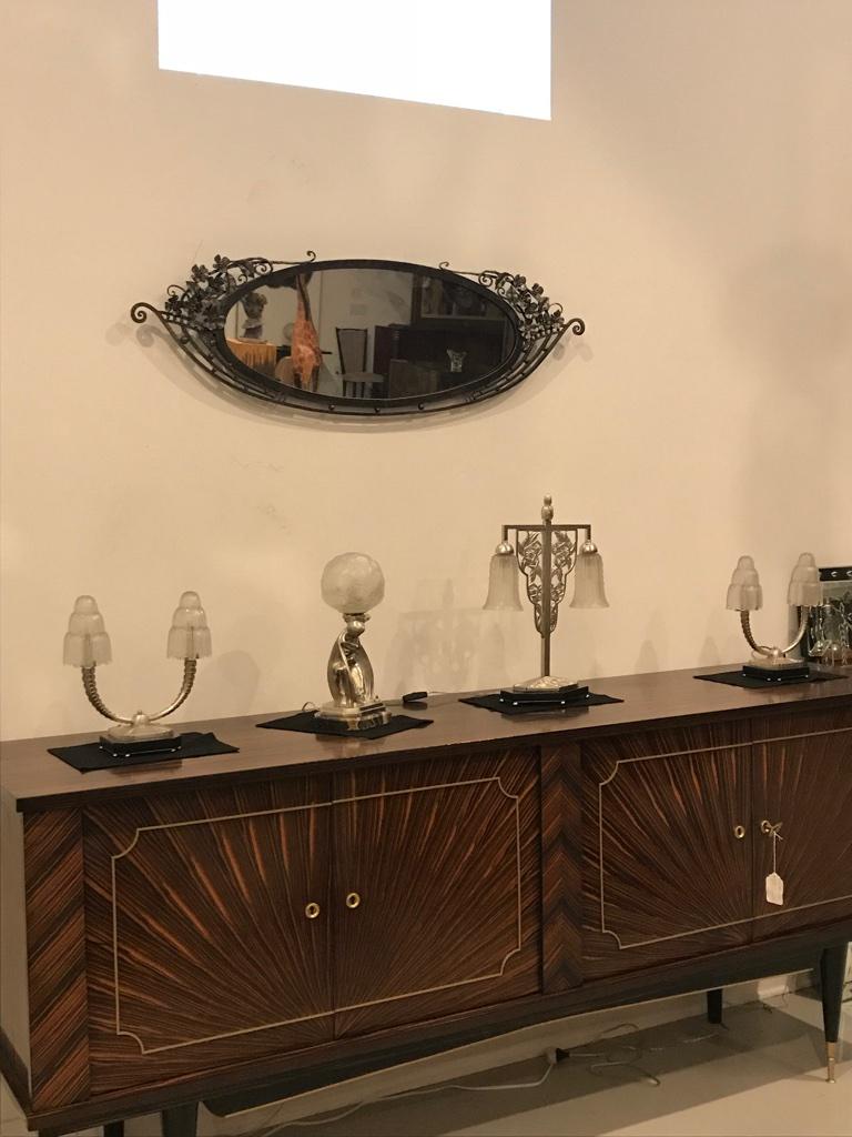 French Art Deco Mirror In Good Condition For Sale In North Bergen, NJ