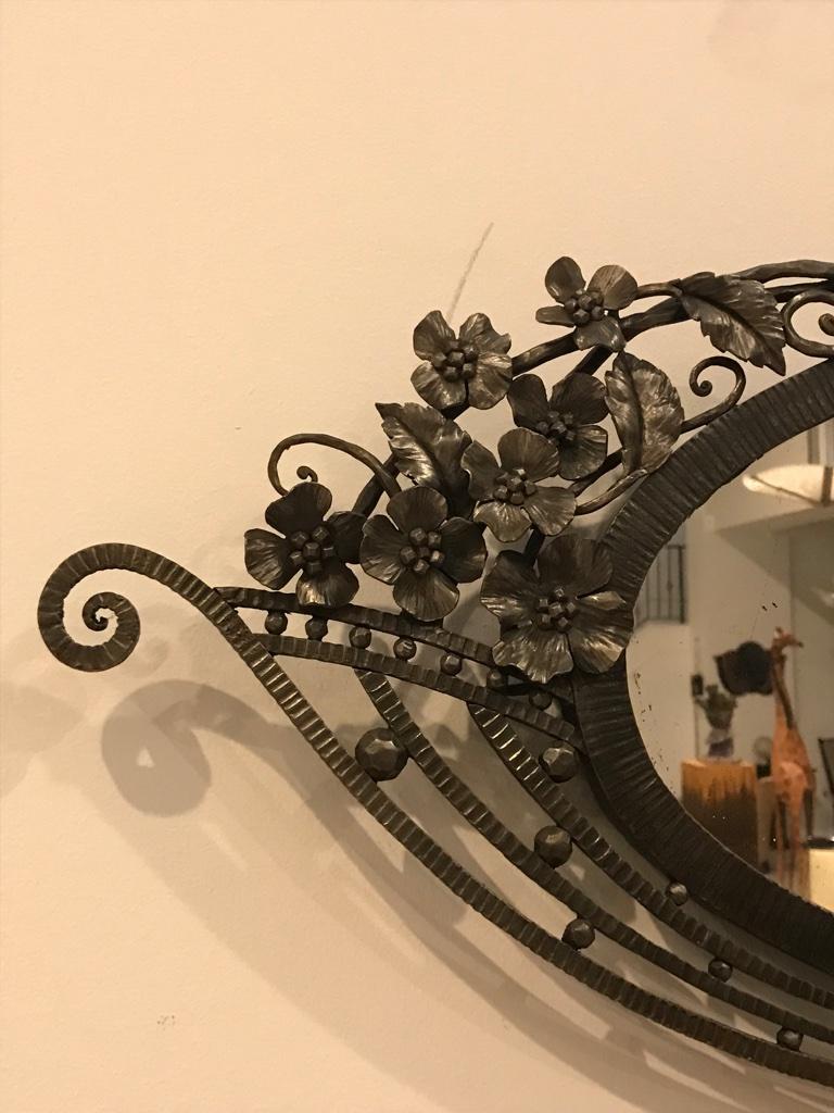 Art-Déco-Spiegel im französischen Stil (Mitte des 20. Jahrhunderts) im Angebot