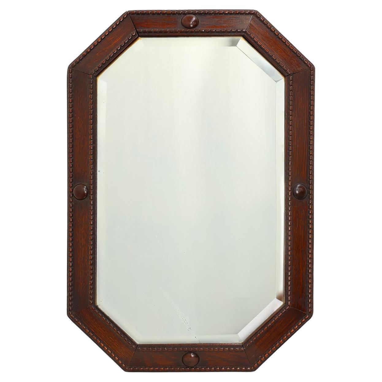 French Art Deco Mirror in Wood, circa 1920