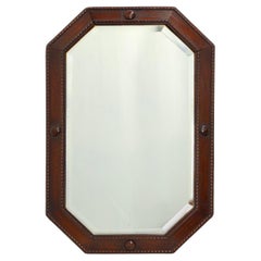 French Art Deco Mirror in Wood, circa 1920