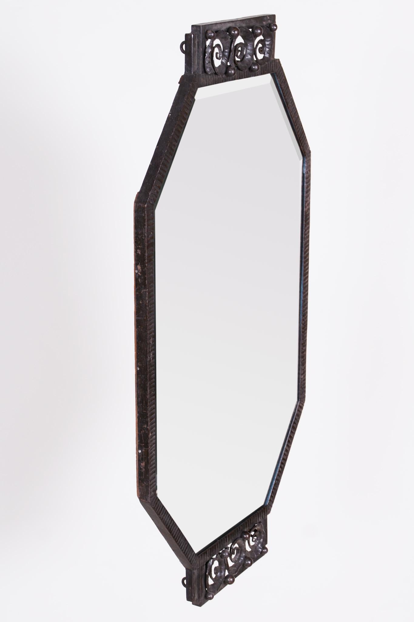 French Art Deco Mirror Made by Louis Majorelle, 1920s 8