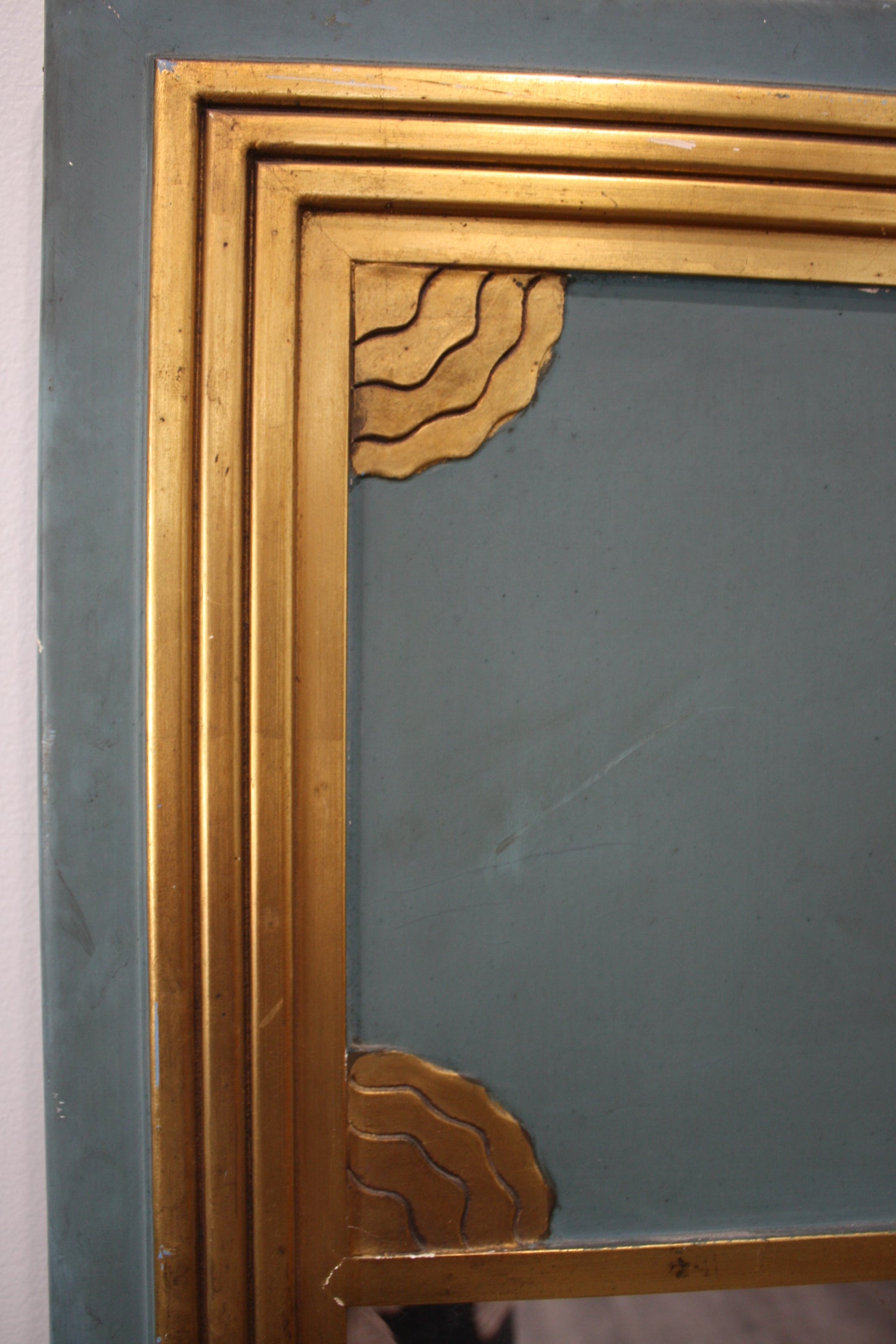 French Art Deco Mirror Trumeau In Good Condition For Sale In Stockbridge, GA