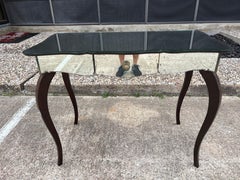 French Art Deco Mirrored Console