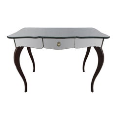 French Art Deco Mirrored Console