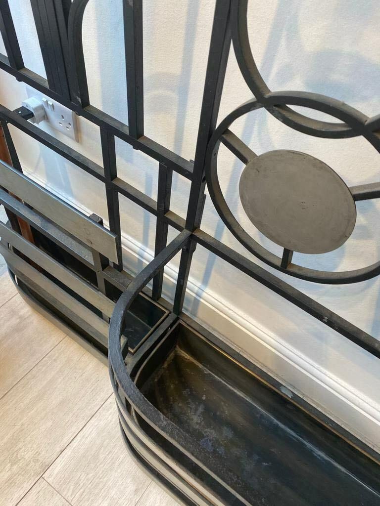 French Art Deco Mirrored Hall Stand Coat Rack Storage, 1920s In Good Condition In London, GB