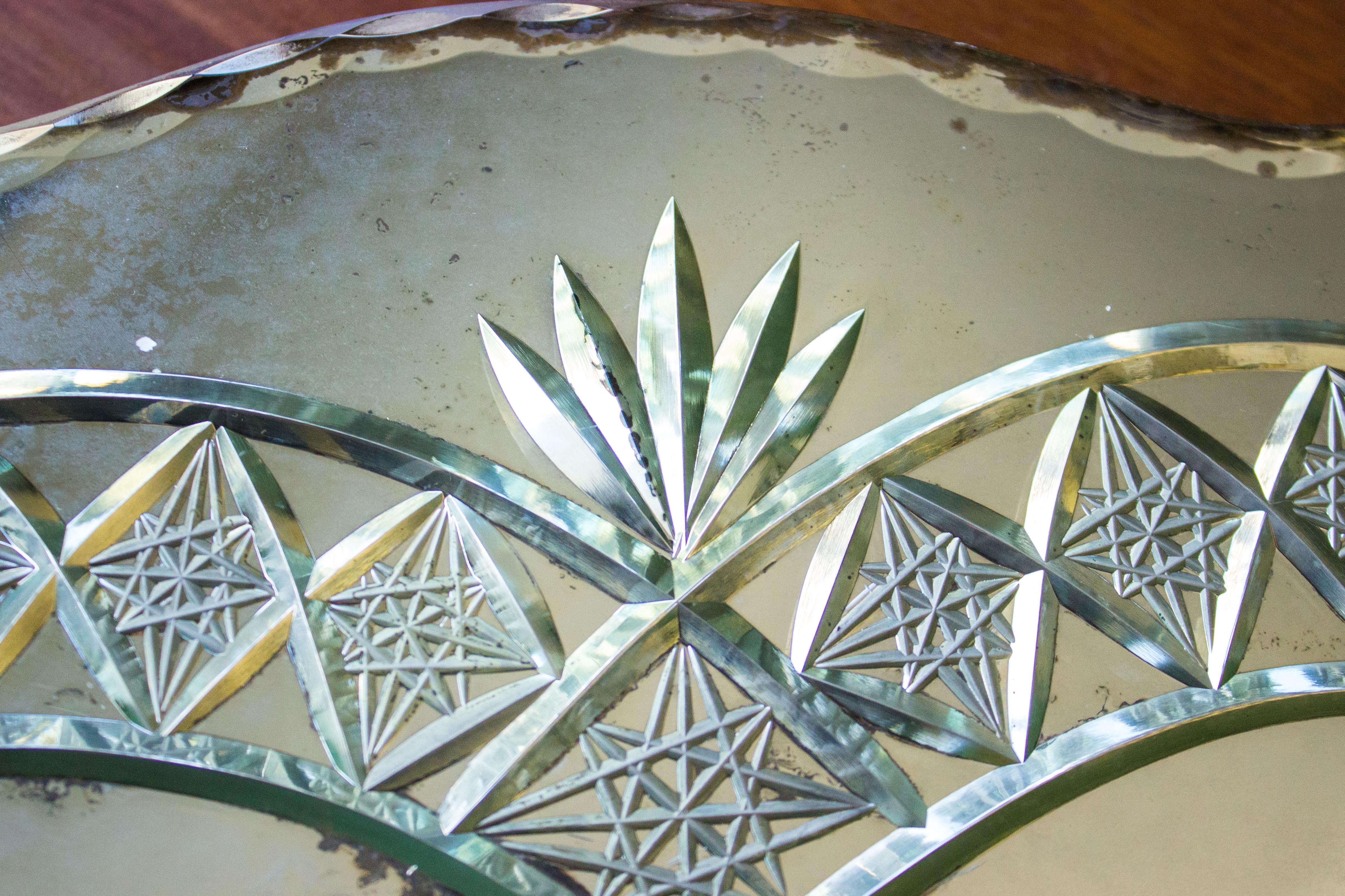 French Art Deco Mirrored Serving Tray 2