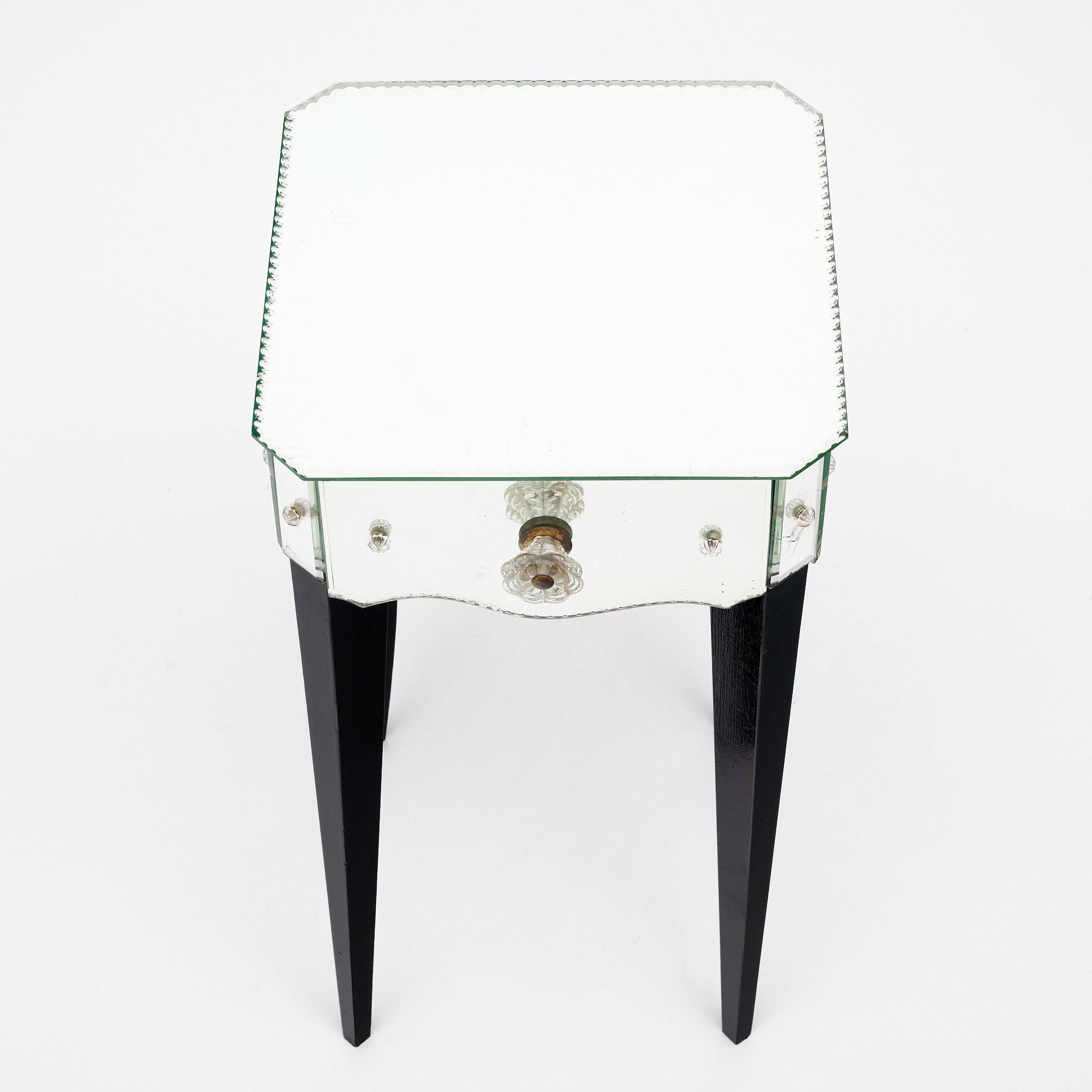 French Art Deco Mirrored Side Tables 5