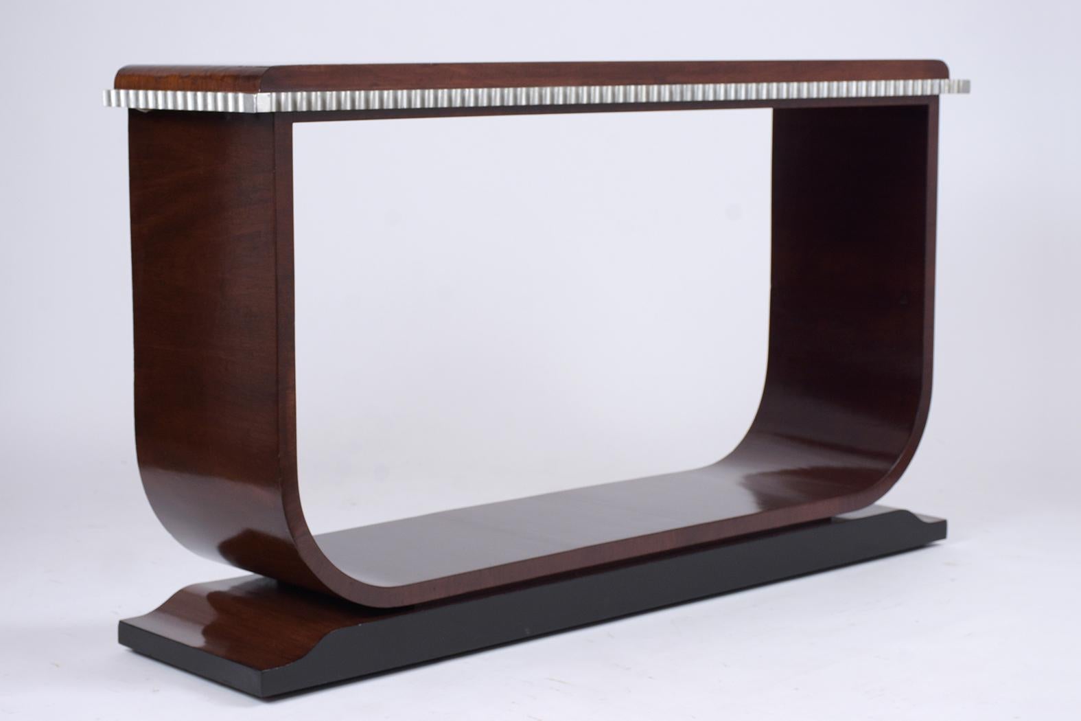 French Art Deco Lacquered Console