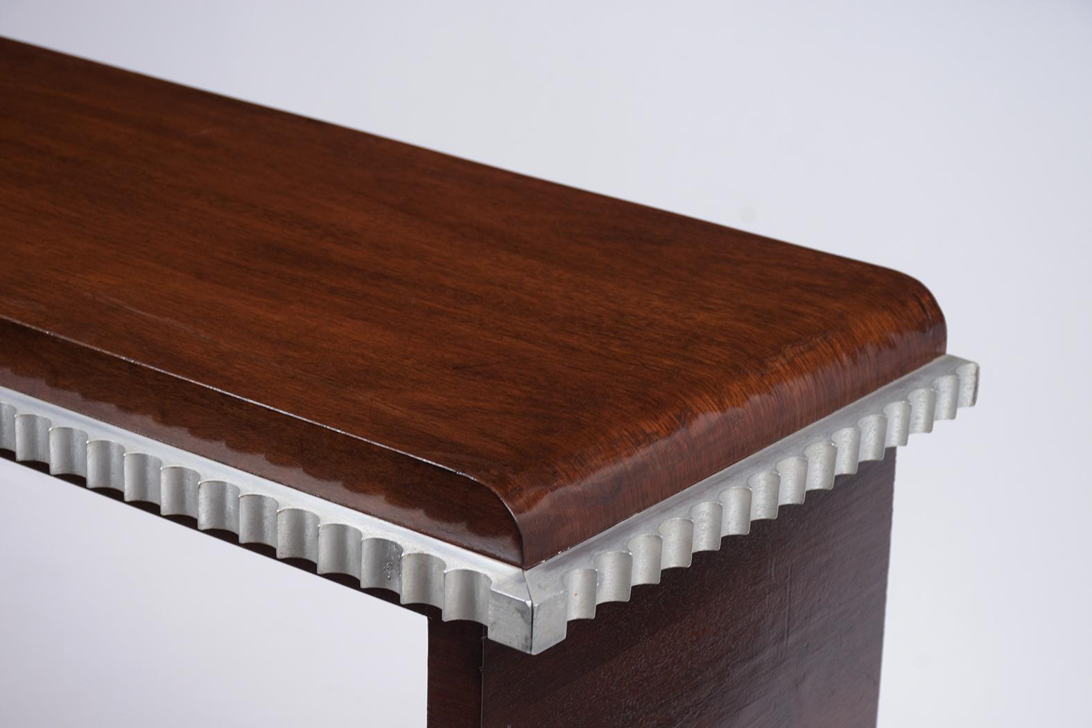 Rosewood Art Deco Lacquered Console