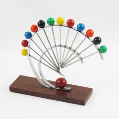 French Art Deco Modernist Geometric Multi-Color Barware Cocktail Picks