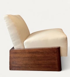French Art Deco Modernist Low Slipper Chair circa 1925