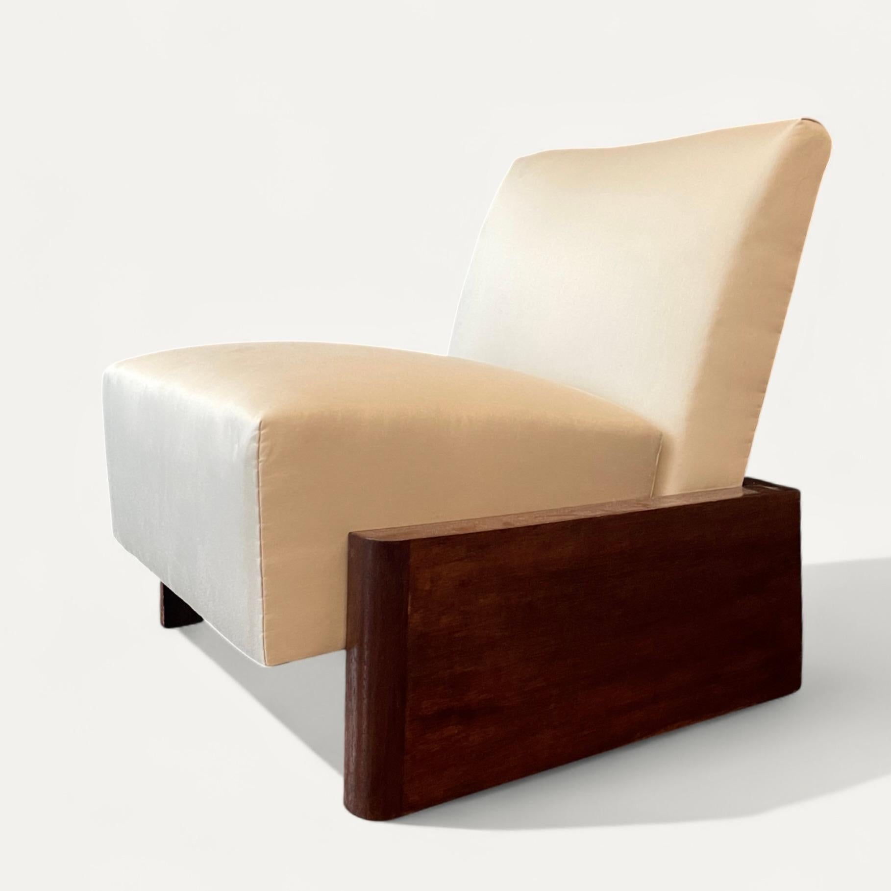 Chaise basse art déco moderniste française circa 1925 Bon état - En vente à CA, CA