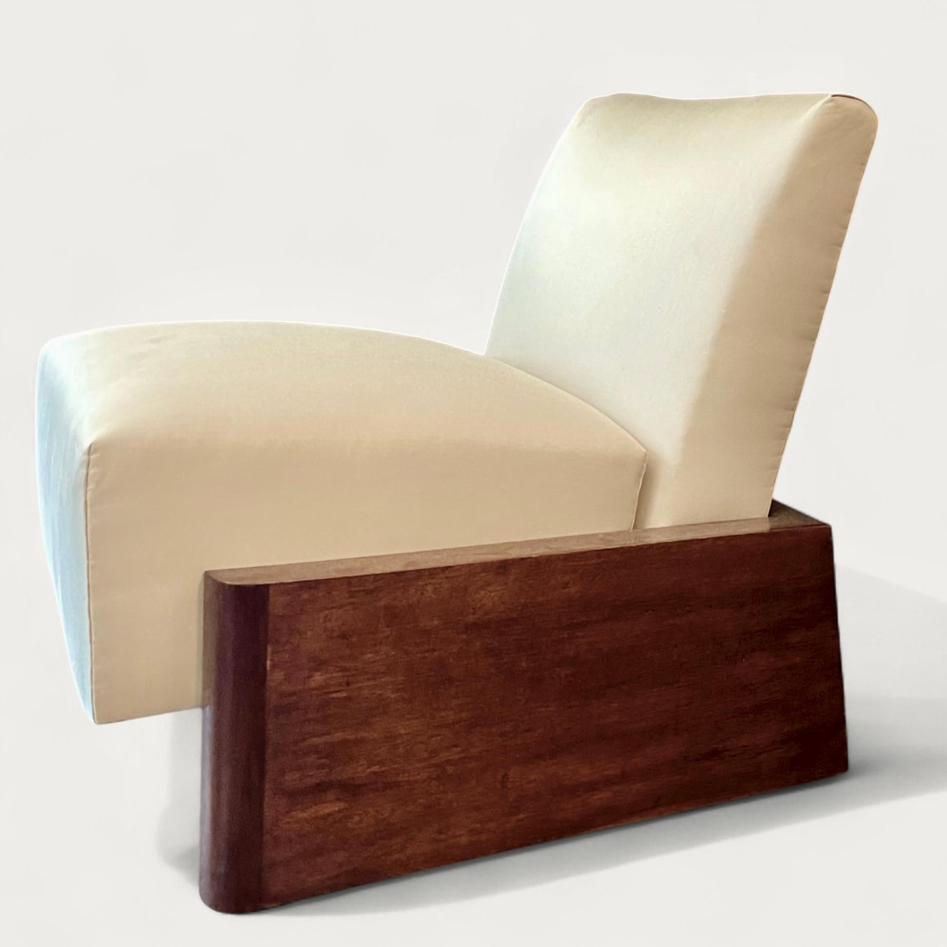 Chaise basse art déco moderniste française circa 1925 en vente 2