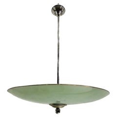 French Art Deco Modernist Pendant Light