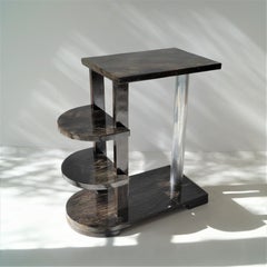 French Art Deco modernist sidetable by Michel Dufet, 1930s