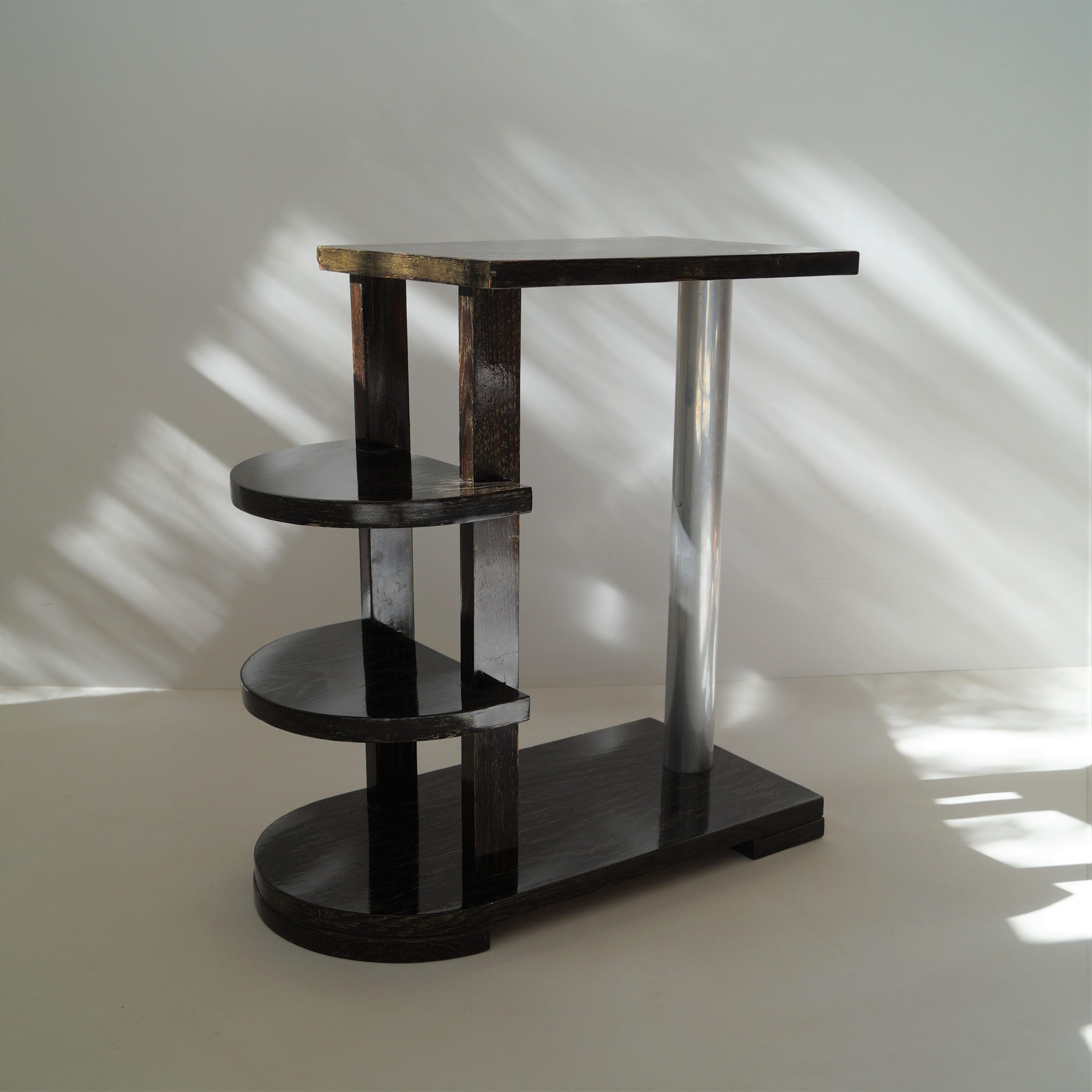 French Art Deco modernist sidetable by Michel Dufet, 1930s 2