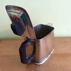 French Art Deco Modernist Silver Plated Ercuis Tea Set, circa 1930s