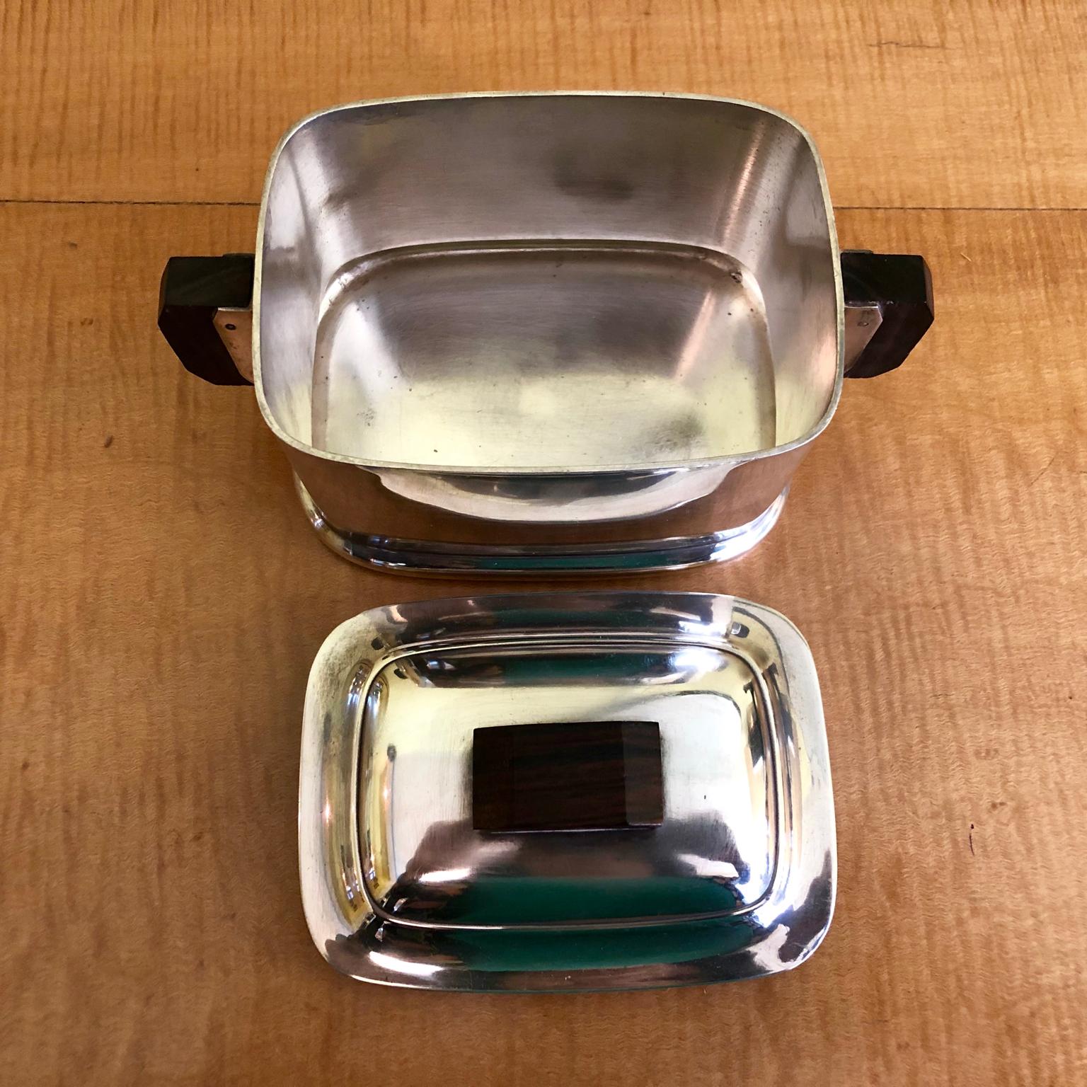 French Art Deco Modernist Silver Plated Ercuis Tea Set, circa 1930s 3