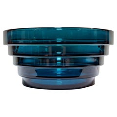 French Art Deco Molded Crystal Bowl