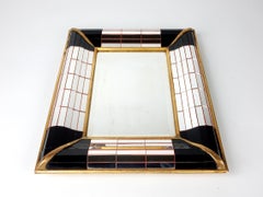 Miroir en verre mosaïque Art Déco français de la collection de La Marquise de Sèvres