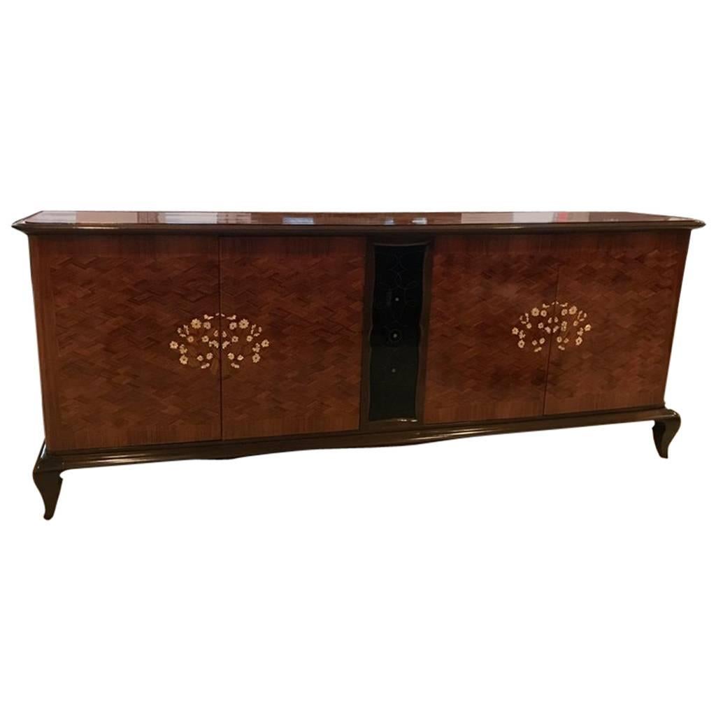 French Art Deco Mother-of-Pearl Style of Jules Leleu Sideboard or Buffet