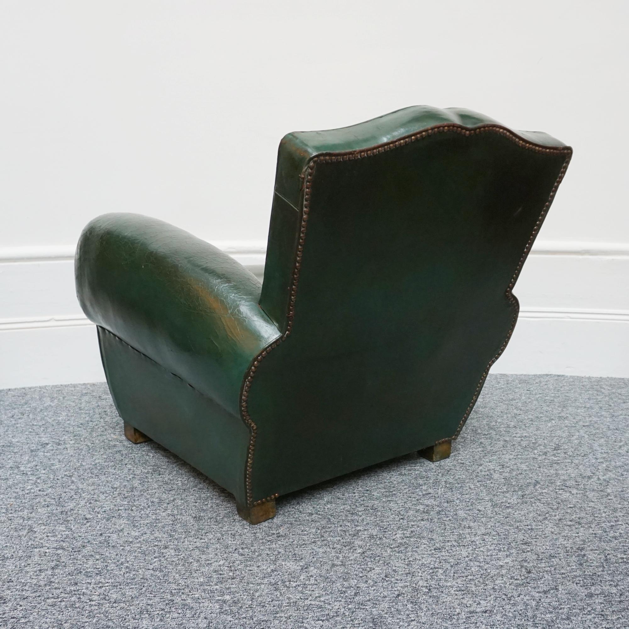 French Art Deco Moustache Backed Club Chairs 2