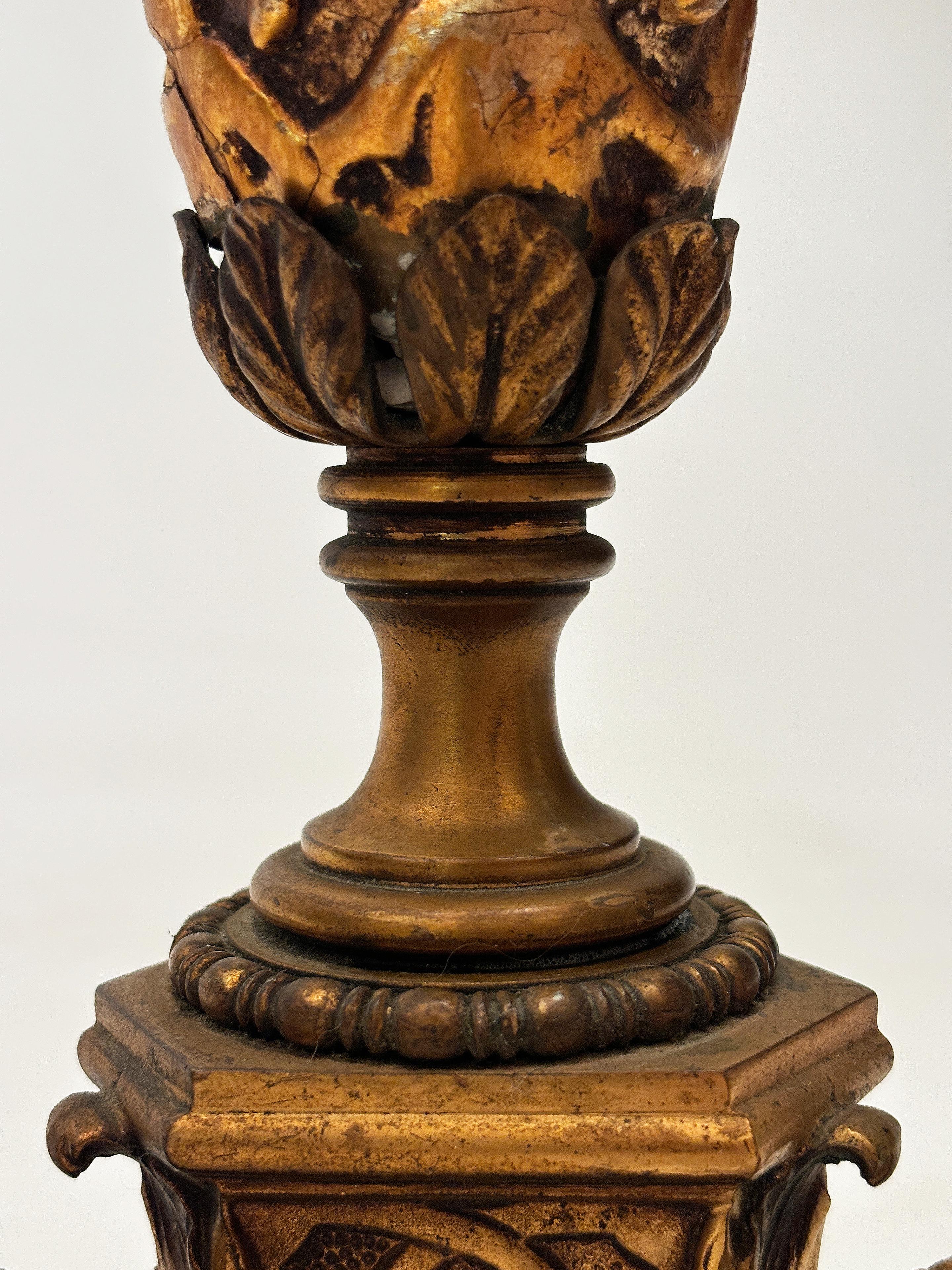 Lampada da terra francese Art Deco Neoclassica in bronzo, onice e doratura in vendita 6