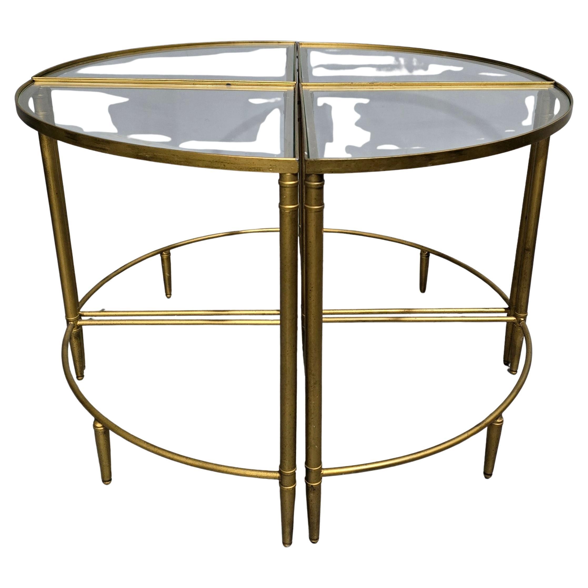 French Art Deco Nest of Four Tables en venta