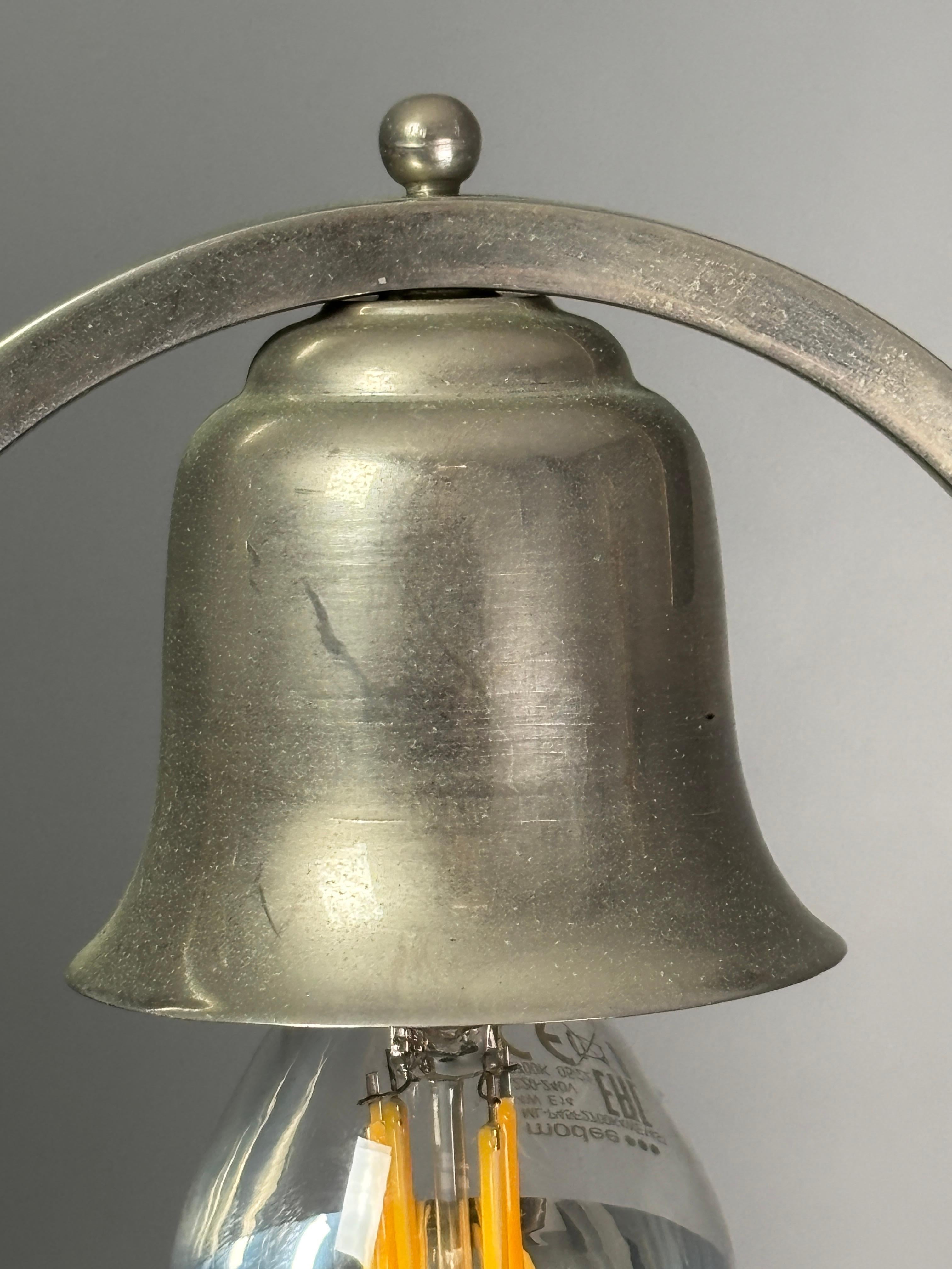 Lampada da scrivania o da tavolo francese in nichel art déco, anni '30 in vendita 6