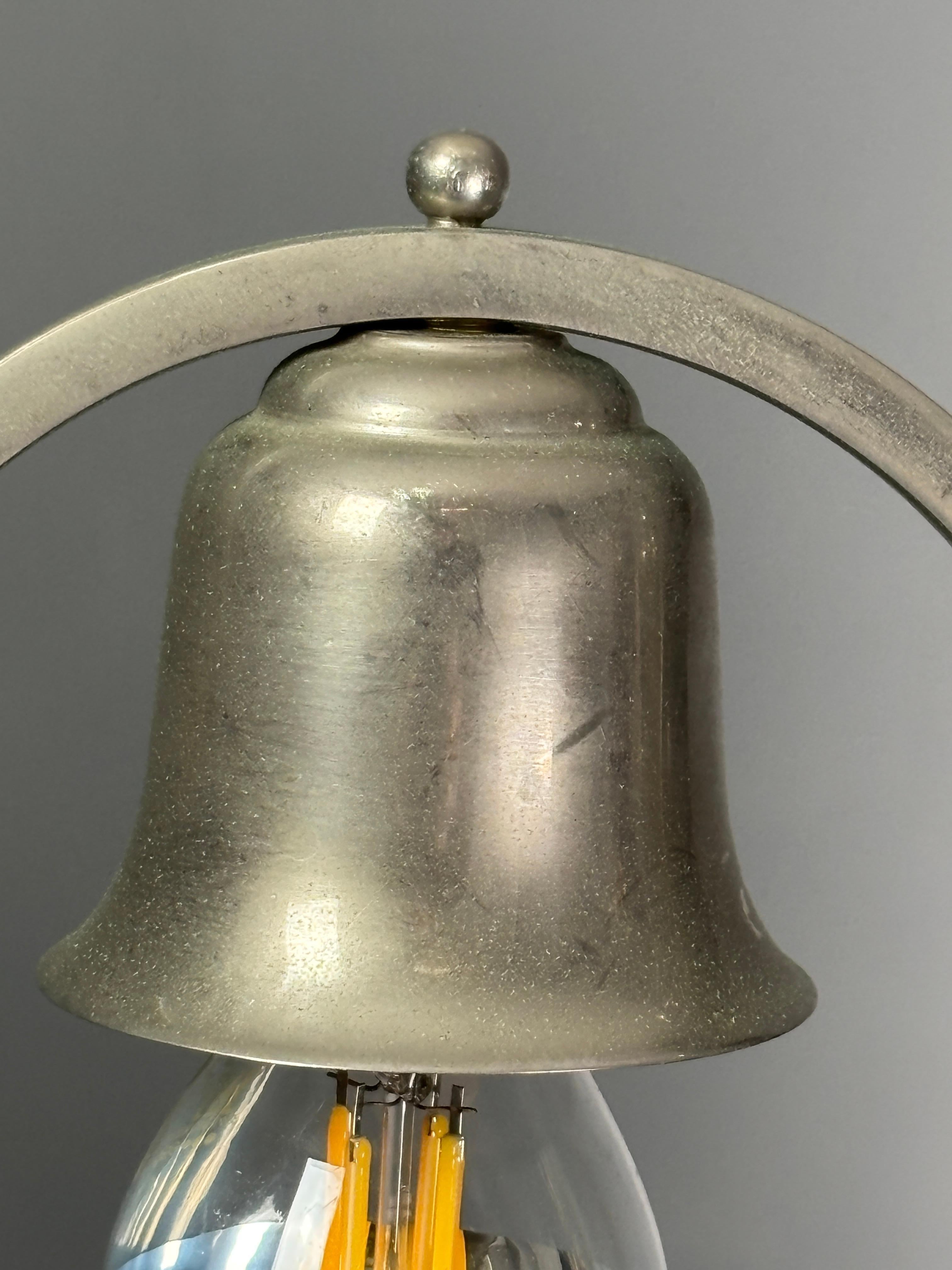 Lampada da scrivania o da tavolo francese in nichel art déco, anni '30 in vendita 7