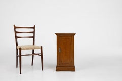 French Art Deco nightstand in varnished wood, ca. 1930